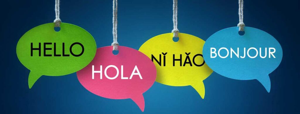 Multi-language - Hello, Hola, Ni Hao, Bonjour